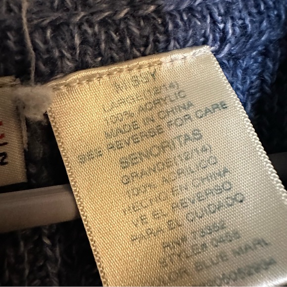 Faded Glory Blue Hooded Sweater Large - Picture 7 of 9